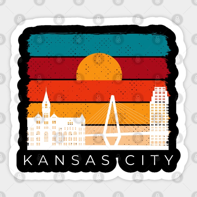 KC Sunset Skyline Sticker by Shane Allen Co.